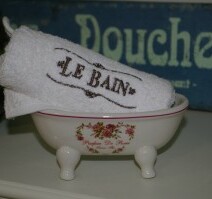 porte savon et serviette « le bain »
