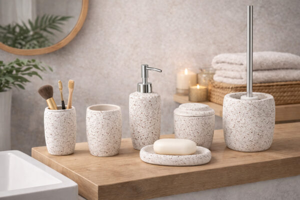 Ensemble d'accessoires de salle de bain 6 pièces – Image 2