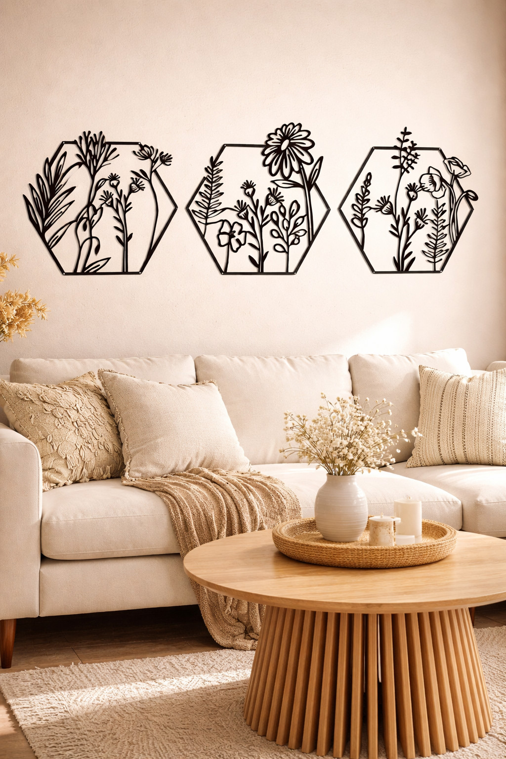 Lot de 3 sculptures murales fer forgé – Image 2