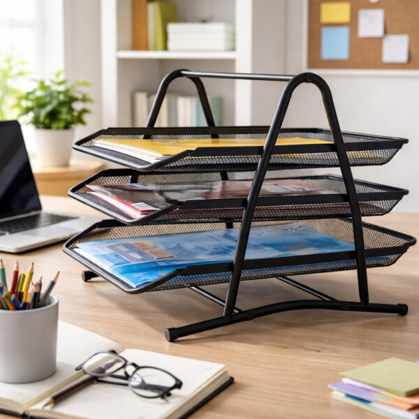 Corbeilles à Courrier Métal 3 Niveaux – Image 3