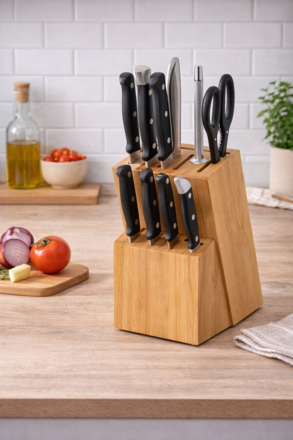 Couteaux cuisine professionnel bloc 15 pièces – Image 3