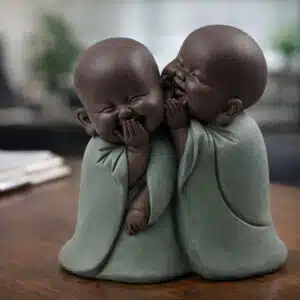 Statuette Bonze Chuchoteur – Porte Bonheur
