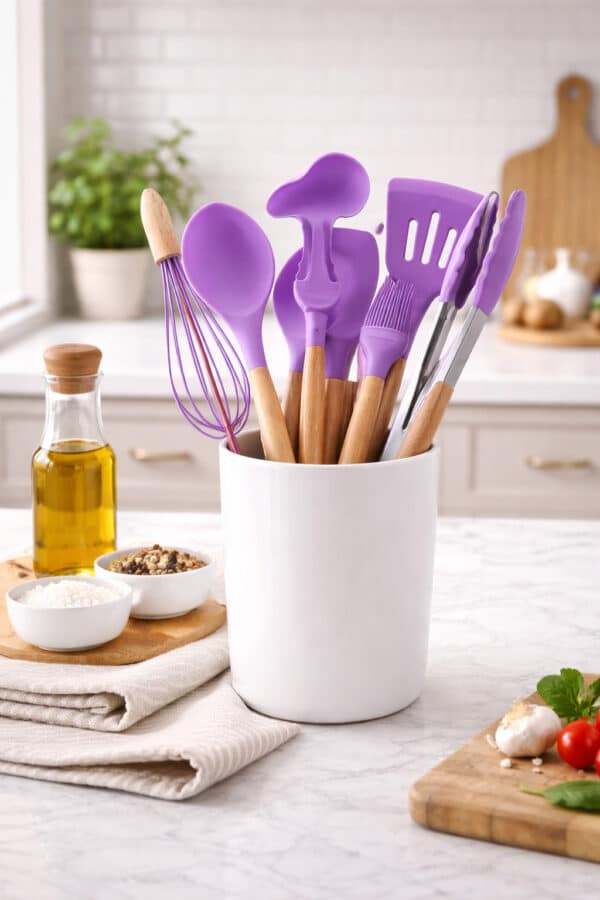 Lot de 12 ustensiles de cuisine en silicone – Image 2