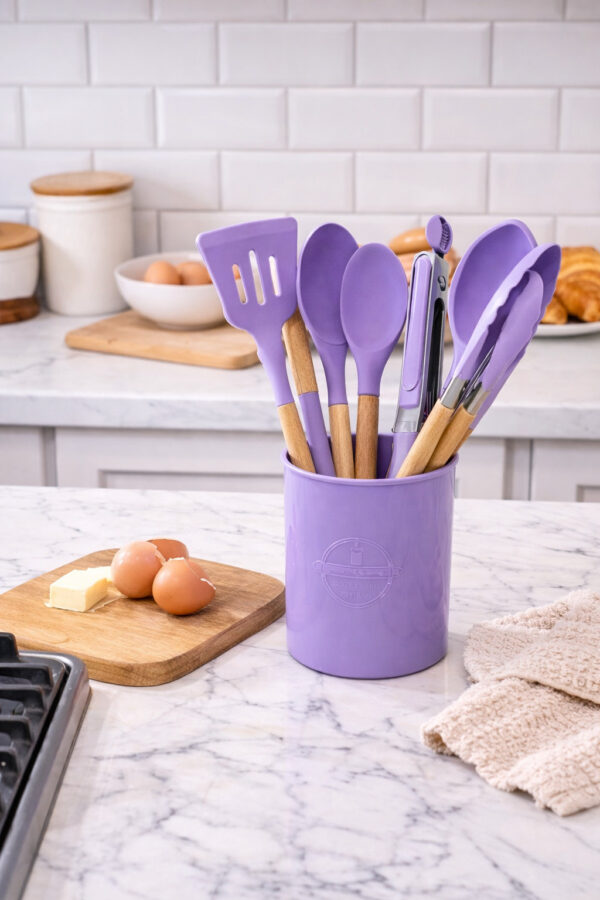 Lot de 12 ustensiles de cuisine en silicone – Image 3