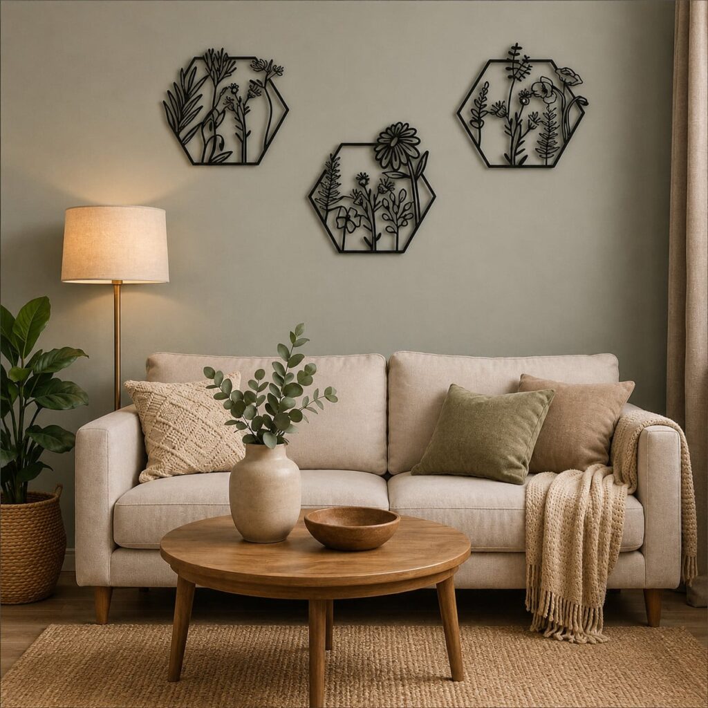 Lot de 3 sculptures murales fer forgé – Image 3