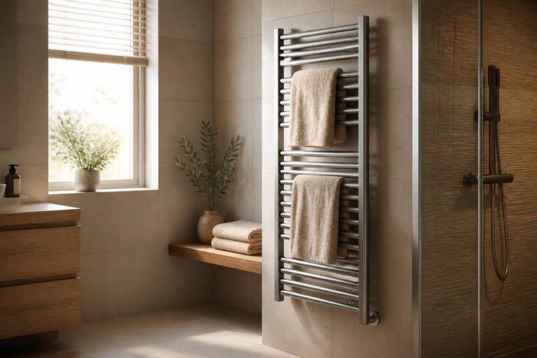 découvrez comment le sèche-serviettes électrique mixte optimise le chauffage combiné des serviettes et de la pièce pour un confort durable et une chaleur efficace.