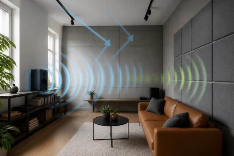 découvrez comment un panneau acoustique améliore l'absorption des échos dans une pièce pour un meilleur confort sonore et une ambiance plus agréable.