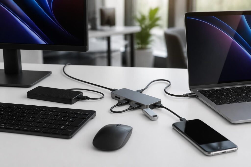 découvrez comment le hub usb-c révolutionne la centralisation des périphériques en simplifiant la connectivité, améliorant l'efficacité et offrant une solution polyvalente pour tous vos appareils.