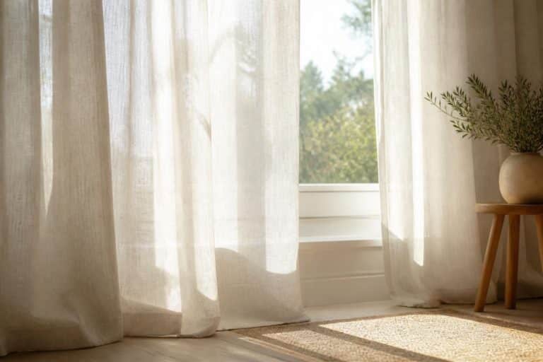 découvrez comment les voilages en lin offrent une liaison directe entre élégance naturelle et filtration douce pour atténuer la lumière éblouissante, créant une ambiance lumineuse et apaisante.