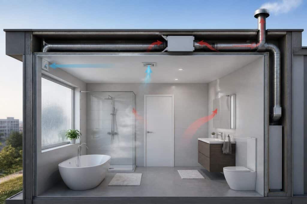 découvrez comment le système de vmc simple flux assure une évacuation constante de l'humidité ambiante pour améliorer la qualité de l'air intérieur et prévenir les problèmes liés à l'humidité.