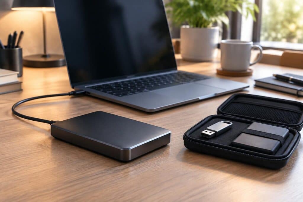 découvrez les avantages de combiner un disque dur externe et une sauvegarde physique pour protéger vos données et faciliter leur restauration.