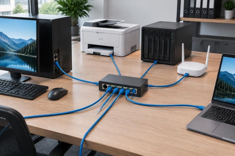 découvrez comment un switch ethernet permet de connecter plusieurs appareils à un même réseau filaire et d’étendre facilement le nombre de ports disponibles.