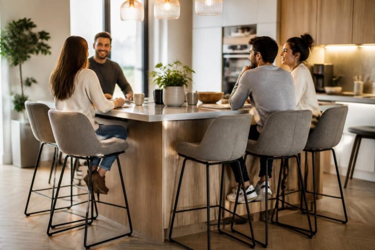 découvrez comment optimiser l'aménagement de votre coin repas convivial en utilisant des tabourets de bar, alliant praticité et style pour un espace chaleureux et fonctionnel.