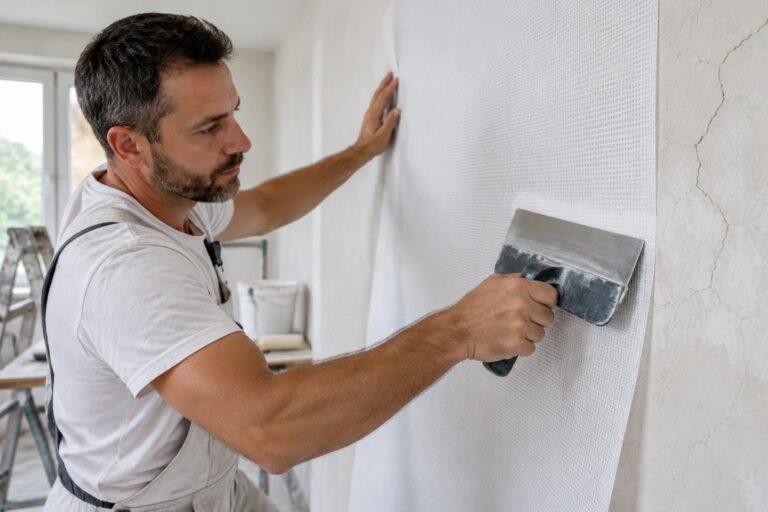 découvrez comment la toile de verre à peindre aide à renforcer les murs micro-fissurés et à limiter l’apparition de nouvelles fissures.