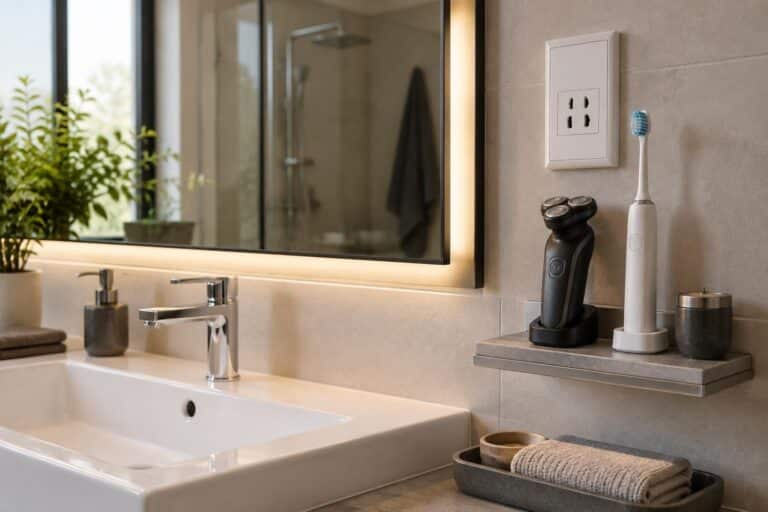 découvrez comment une prise rasoir sécurisée contribue à l’utilisation sûre des petits appareils électriques dans la salle de bains.