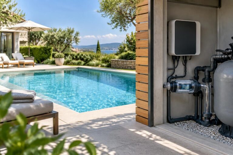 découvrez comment le traitement au sel optimise la désinfection de votre piscine en douceur, sans ajout manuel de chlore.