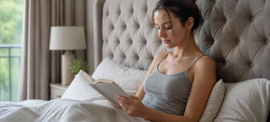 découvrez comment une tête de lit capitonnée améliore le confort du dos lors de la lecture, offrant un soutien optimal et une posture idéale pour des moments agréables et sans douleur.