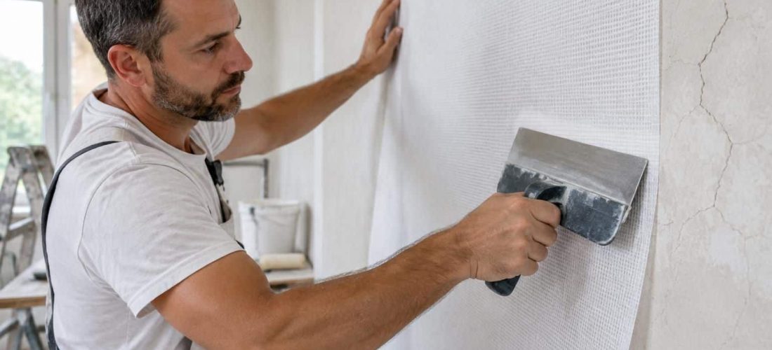 découvrez comment la toile de verre à peindre aide à renforcer les murs micro-fissurés et à limiter l’apparition de nouvelles fissures.