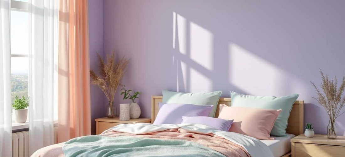 découvrez comment l'utilisation de teintes pastel dans la chambre à coucher favorise l'apaisement du système nerveux pour un environnement serein et relaxant.