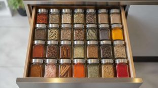 découvrez les avantages d'associer un tiroir à épices à un système de repérage rapide des condiments pour une organisation optimisée et un accès facile en cuisine.