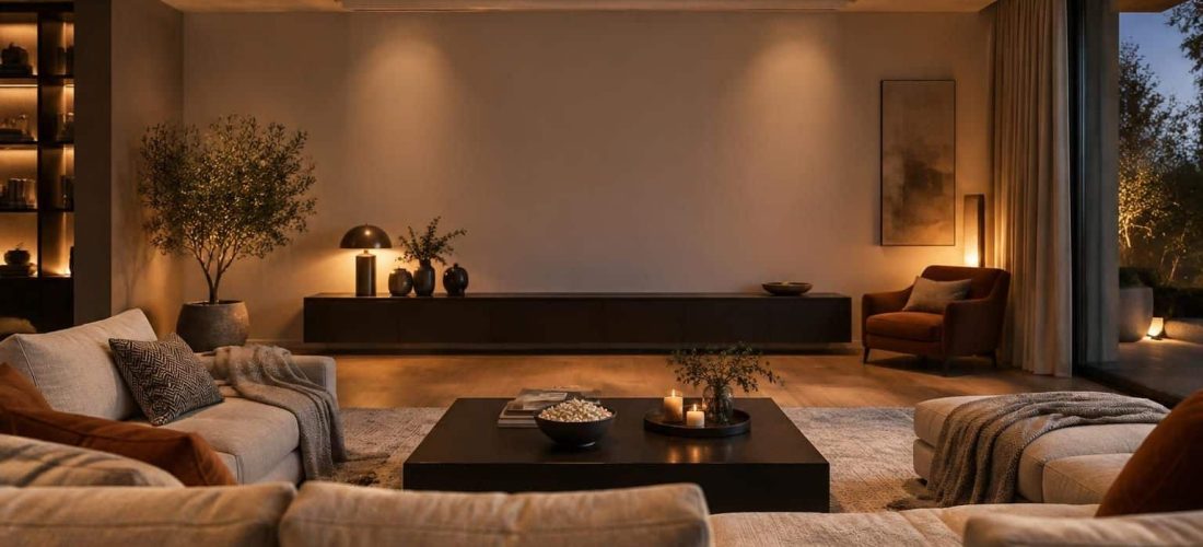 découvrez les avantages d’un écran de projection motorisé : après le film, il se rétracte discrètement pour libérer l’espace et préserver votre décoration.