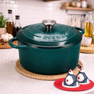 Cocotte en fonte Overmont sur plan de travail