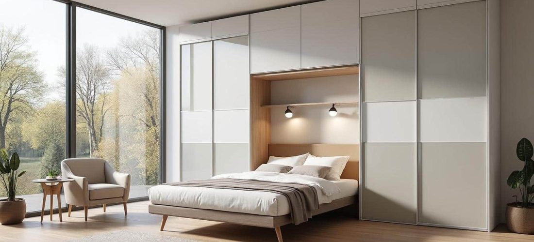 optimisez l'espace de votre chambre d'amis grâce au lit escamotable, qui permet de dégager efficacement la surface au sol pour plus de liberté et de confort.