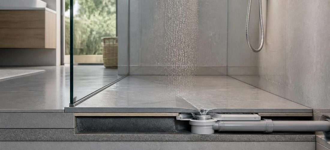 découvrez comment la dépendance à un siphon extra-plat est essentielle pour l'installation d'une douche sans surélévation importante, assurant une intégration discrète et efficace dans votre salle de bain.