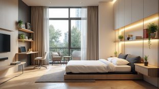 optimisez l'espace dans les studios étudiants grâce aux lits escamotables, une solution pratique et gain de place pour un aménagement fonctionnel et confortable.