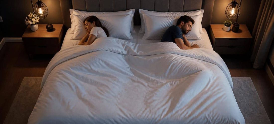 découvrez comment un lit king size améliore le confort et l'indépendance de couchage pour une meilleure qualité de sommeil à deux.