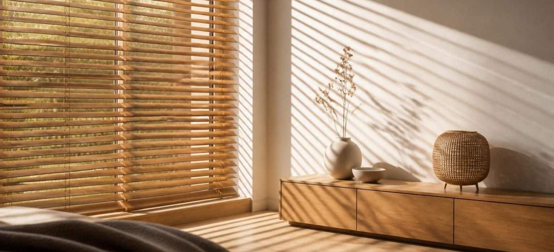 découvrez comment le store vénitien en bois permet un contrôle précis des rayons du soleil, alliant esthétique naturelle et régulation efficace de la lumière pour un confort optimal.