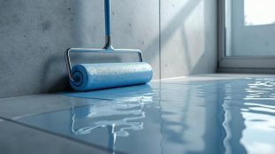 assurez une imperméabilisation parfaite des murs de votre cabine de douche grâce à l'application professionnelle d'une résine époxy durable et résistante.