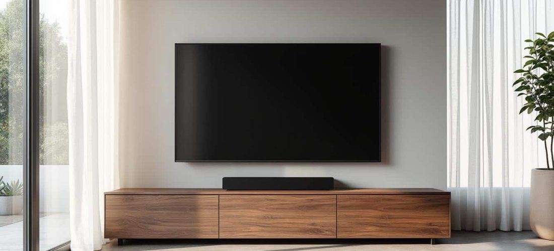 découvrez comment intégrer discrètement le matériel audiovisuel du séjour en le dissimulant derrière les façades élégantes de votre meuble tv pour un salon épuré et moderne.