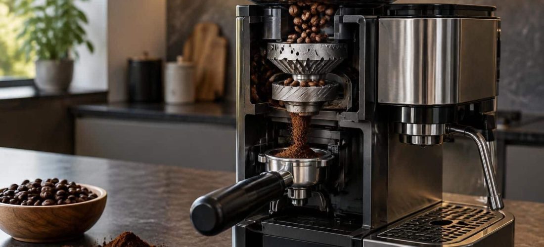 découvrez comment une machine à expresso avec broyeur transforme les grains fraîchement moulus en café riche en arômes, tasse après tasse.