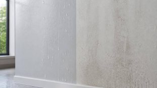 découvrez comment la peinture hydrofuge pour pièces humides améliore la résistance des murs aux projections d'eau, assurant une protection durable et efficace contre l'humidité.