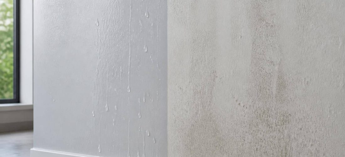 découvrez comment la peinture hydrofuge pour pièces humides améliore la résistance des murs aux projections d'eau, assurant une protection durable et efficace contre l'humidité.