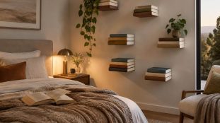 découvrez comment les étagères invisibles mettent en valeur vos livres de chevet et créent une exposition élégante, pratique et épurée.