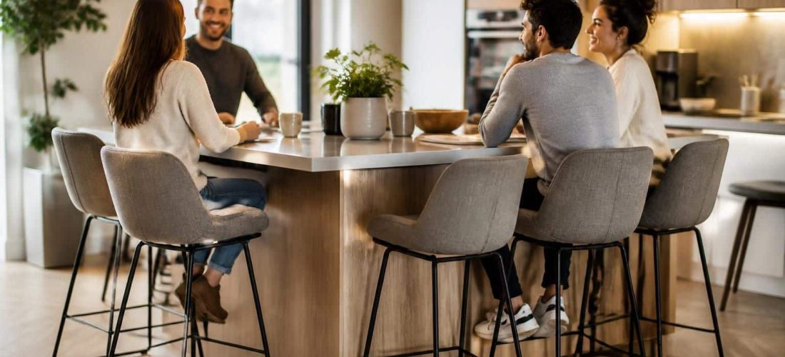 découvrez comment optimiser l'aménagement de votre coin repas convivial en utilisant des tabourets de bar, alliant praticité et style pour un espace chaleureux et fonctionnel.