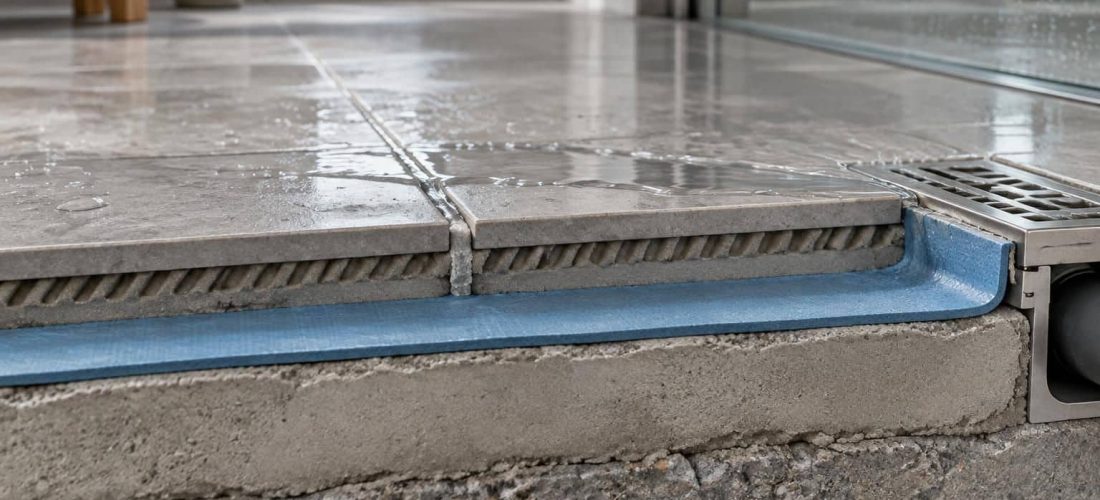 découvrez comment la natte d’étanchéité sous carrelage protège intégralement le support contre les infiltrations et préserve sa durabilité.